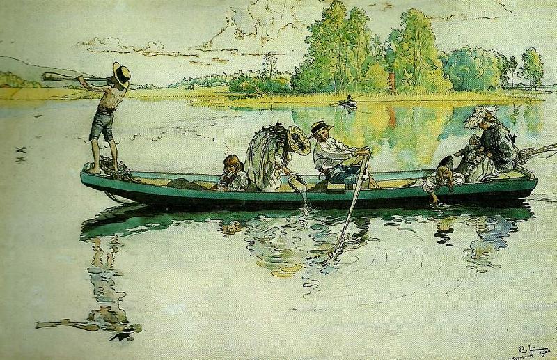 Carl Larsson pa vikinggatag i dalom china oil painting image